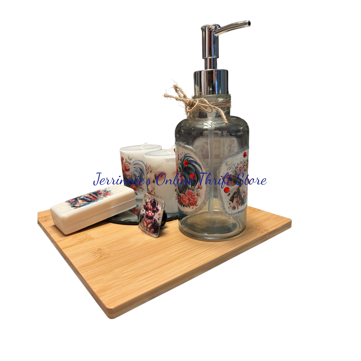 Handmade Country Vibe Soap Dispenser Set