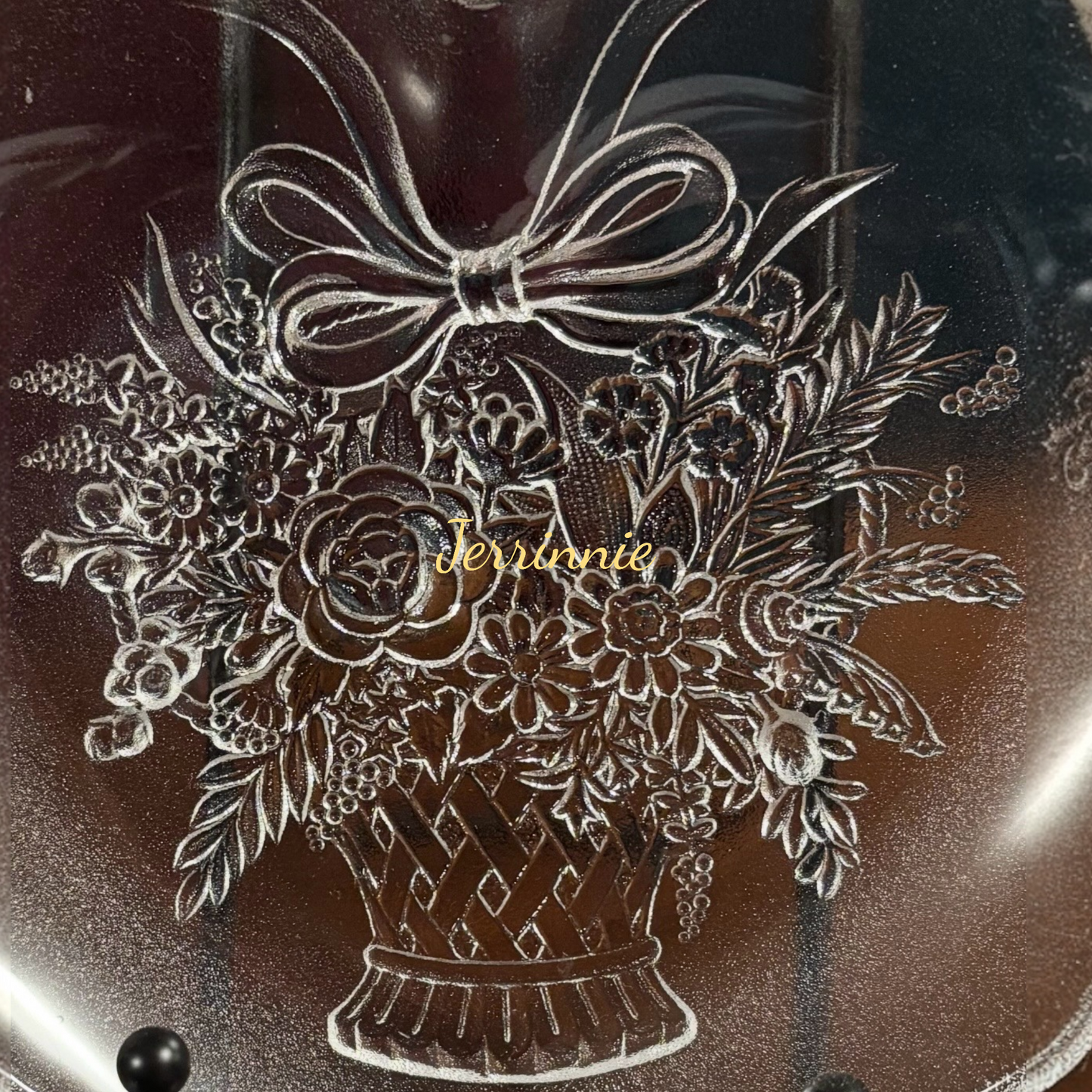 Vintage Mikasa Clear Glass Heart Shaped Dish