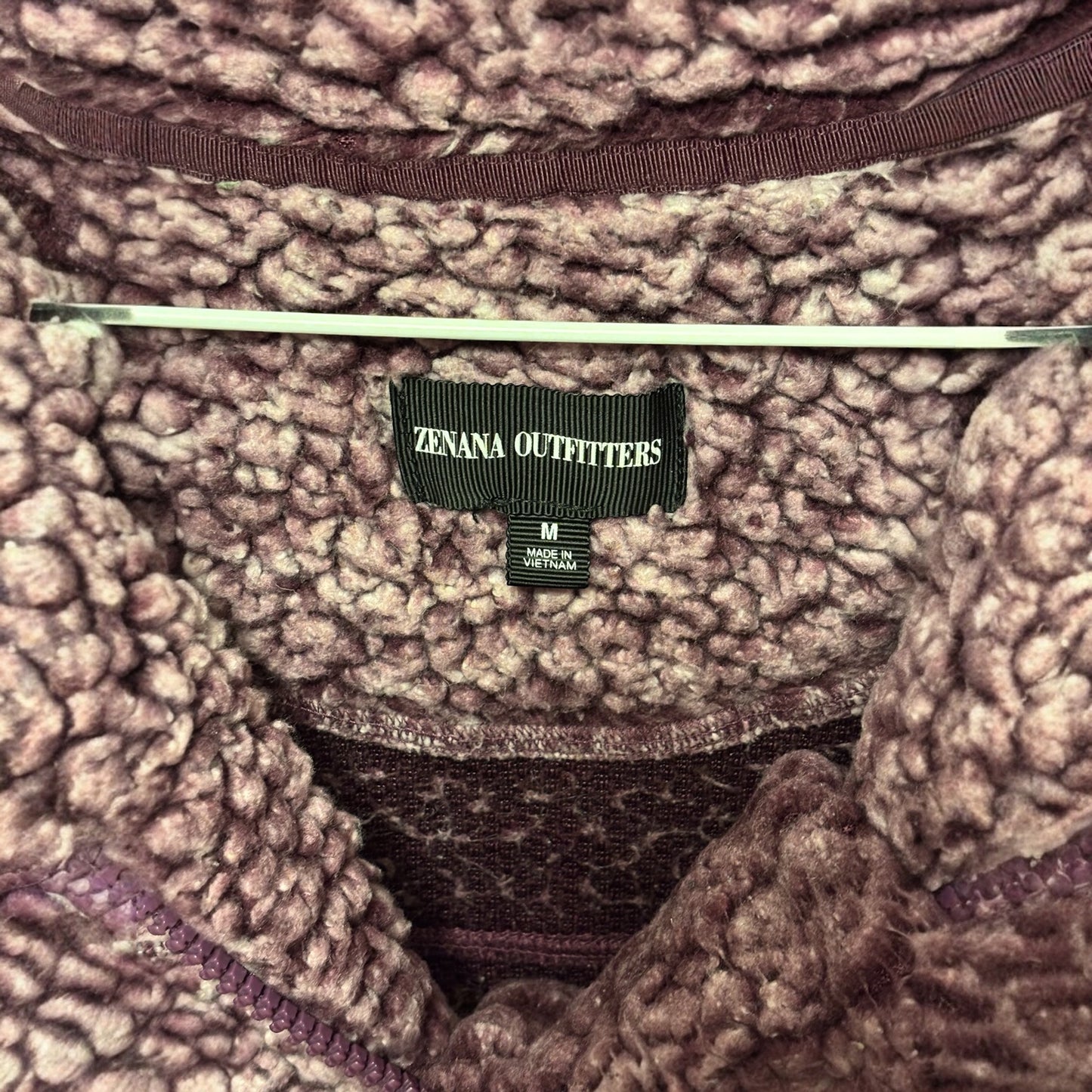 Zenana Outfitters Pullover Purple Plush Sherpa Fleece Jacket Soft Cozy
