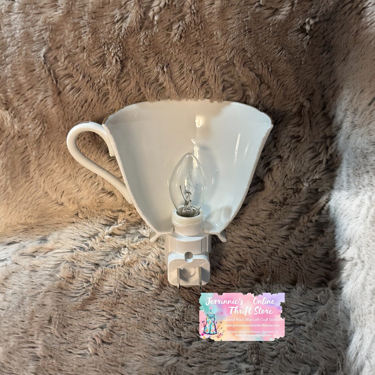 Royal Halsey Tea Cup Night Light Fruits Decoration