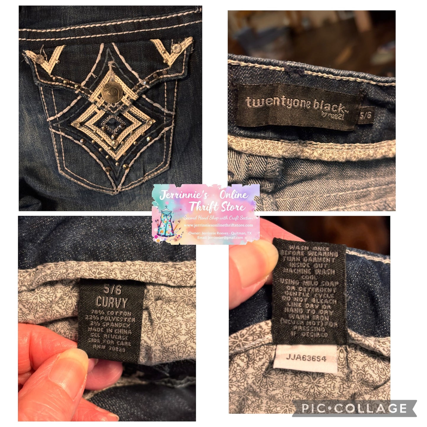 Twenty One Black by Rue21 Curvy Bootcut Jeans – Size 5/6