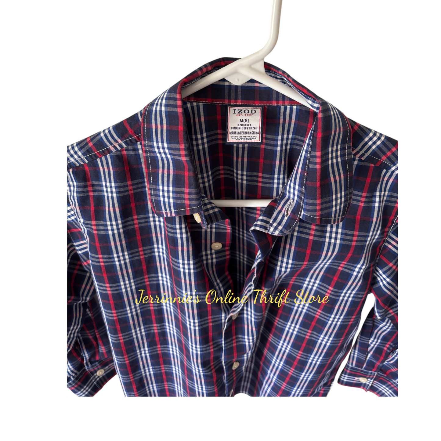 IZOD Boys Plaid Shirt