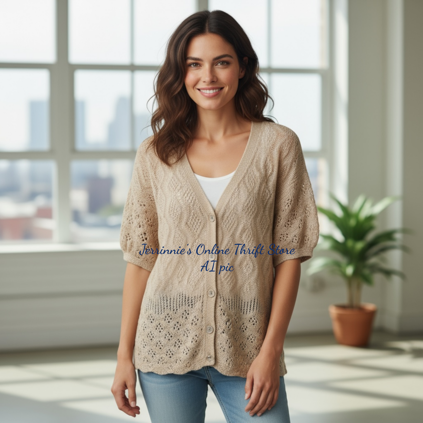 Retro By Renaissance Crochet Sweater