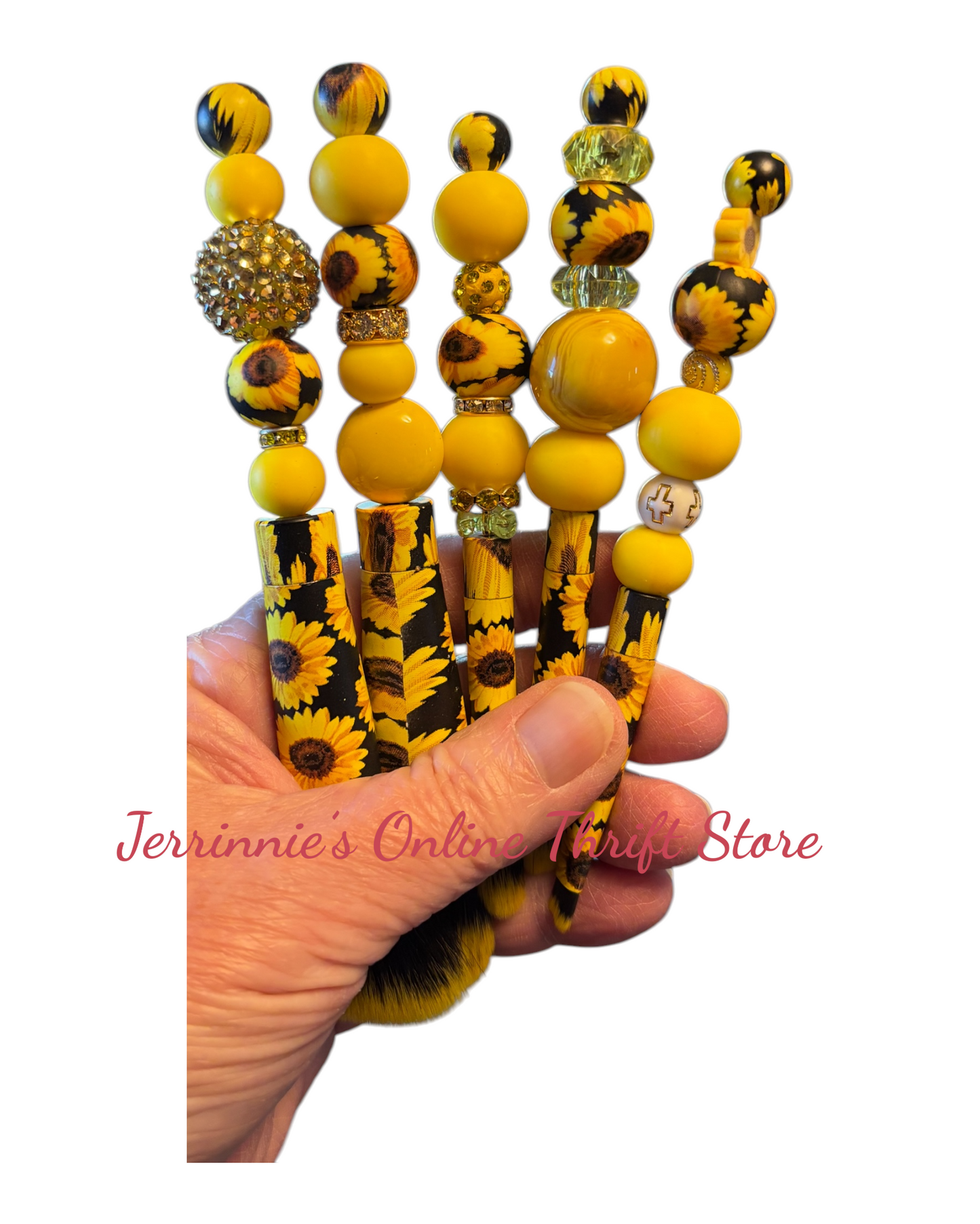 Sunflower Bling Makeup Brush Set C - Custom Design