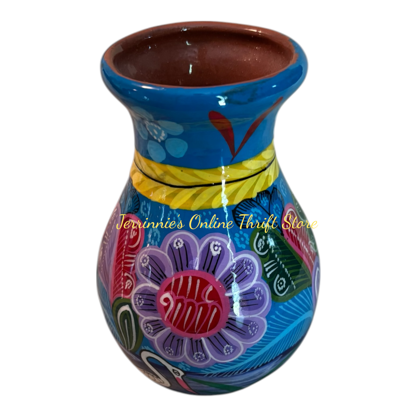 Cozumel Mexican Pottery Vase