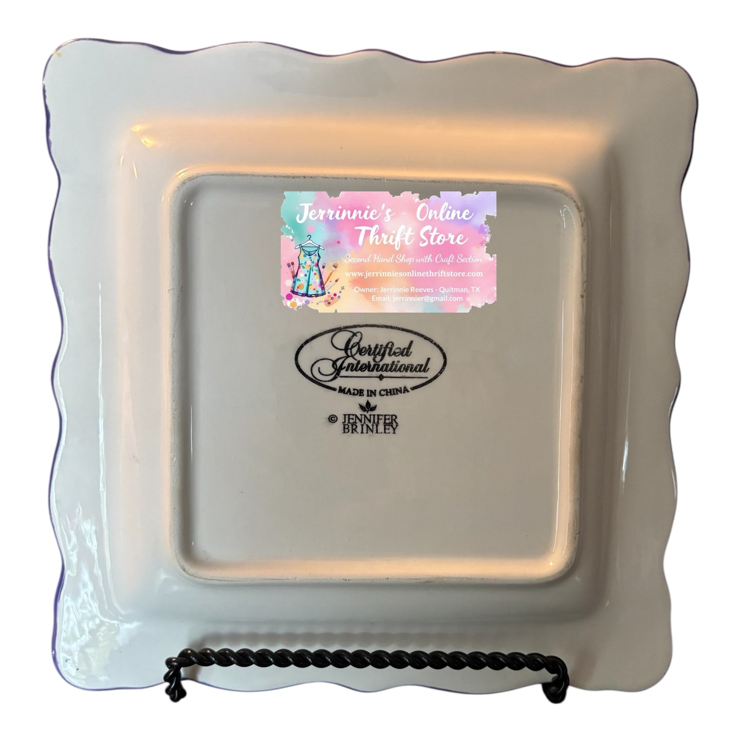 Certified International "Spa Girl" Decorative Plate by Jennifer Brinley – 10x10