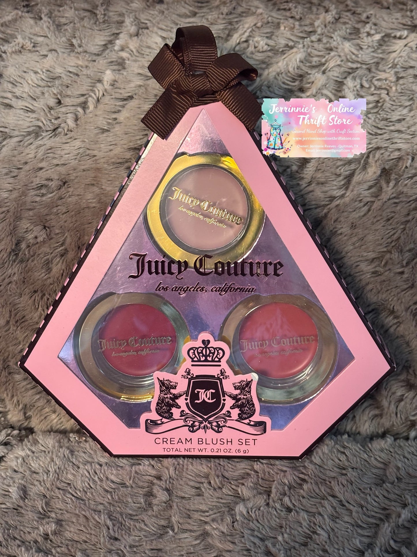 Juicy Couture Pink and Rose Cream Blush Set