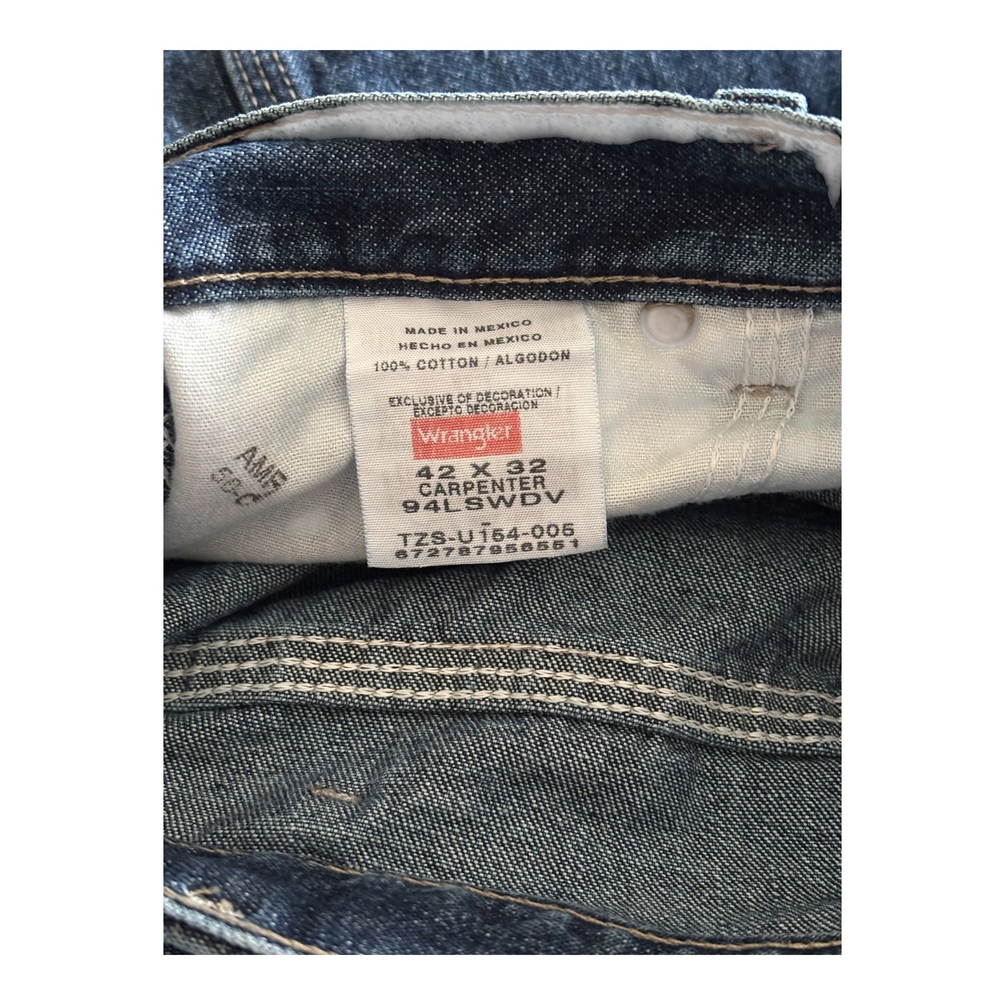 Wrangler Carpenter Men's Jeans 42X32