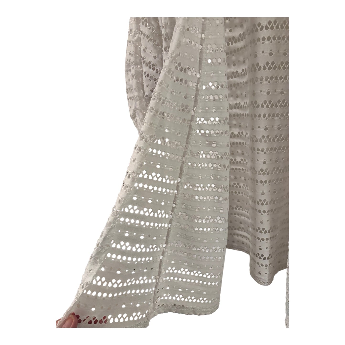 Open Front Knit Cardigan White