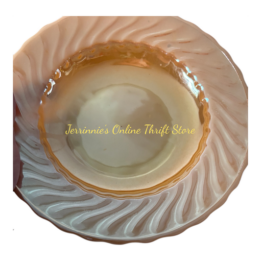 Vintage Anchor Hocking Fire-King Peach Luster Bowl