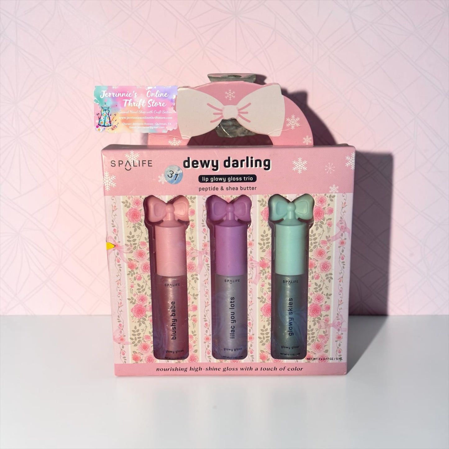 Dewy Darling Lip Glowy Glass Trio New in Box