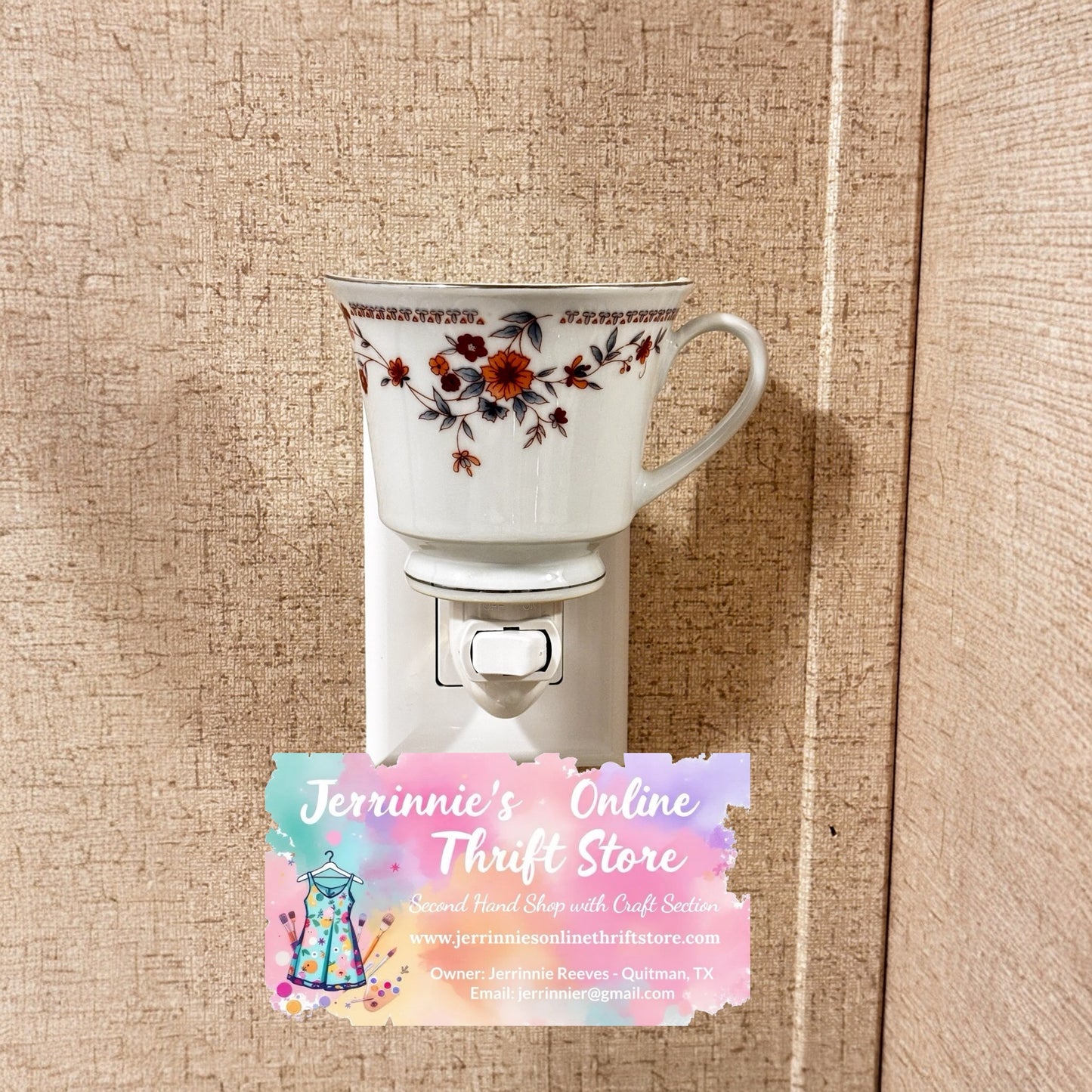 Vintage Handcrafted Tea Cup Night Light Sheffield