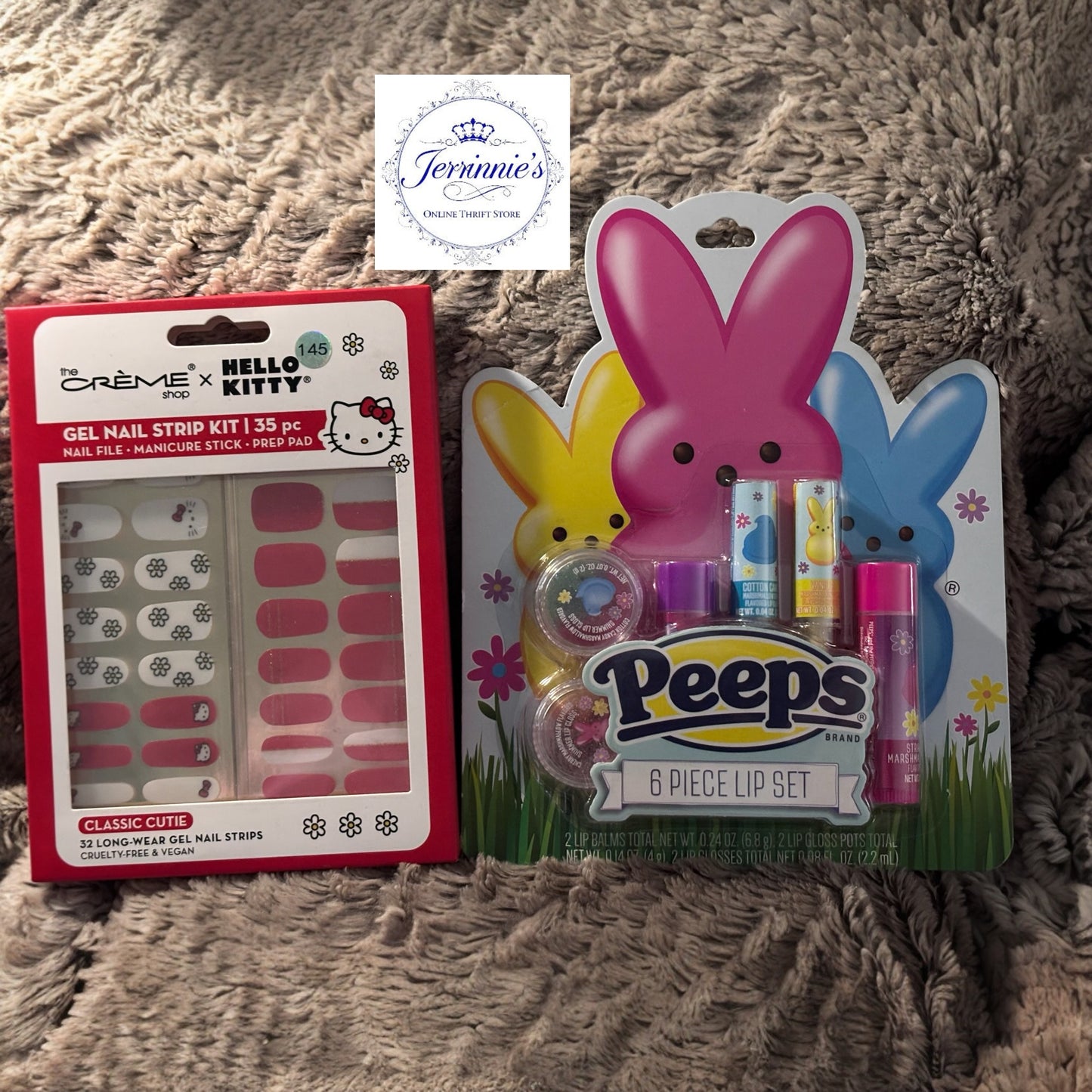 Peeps Lip Set and Gel Nail Strips Sets