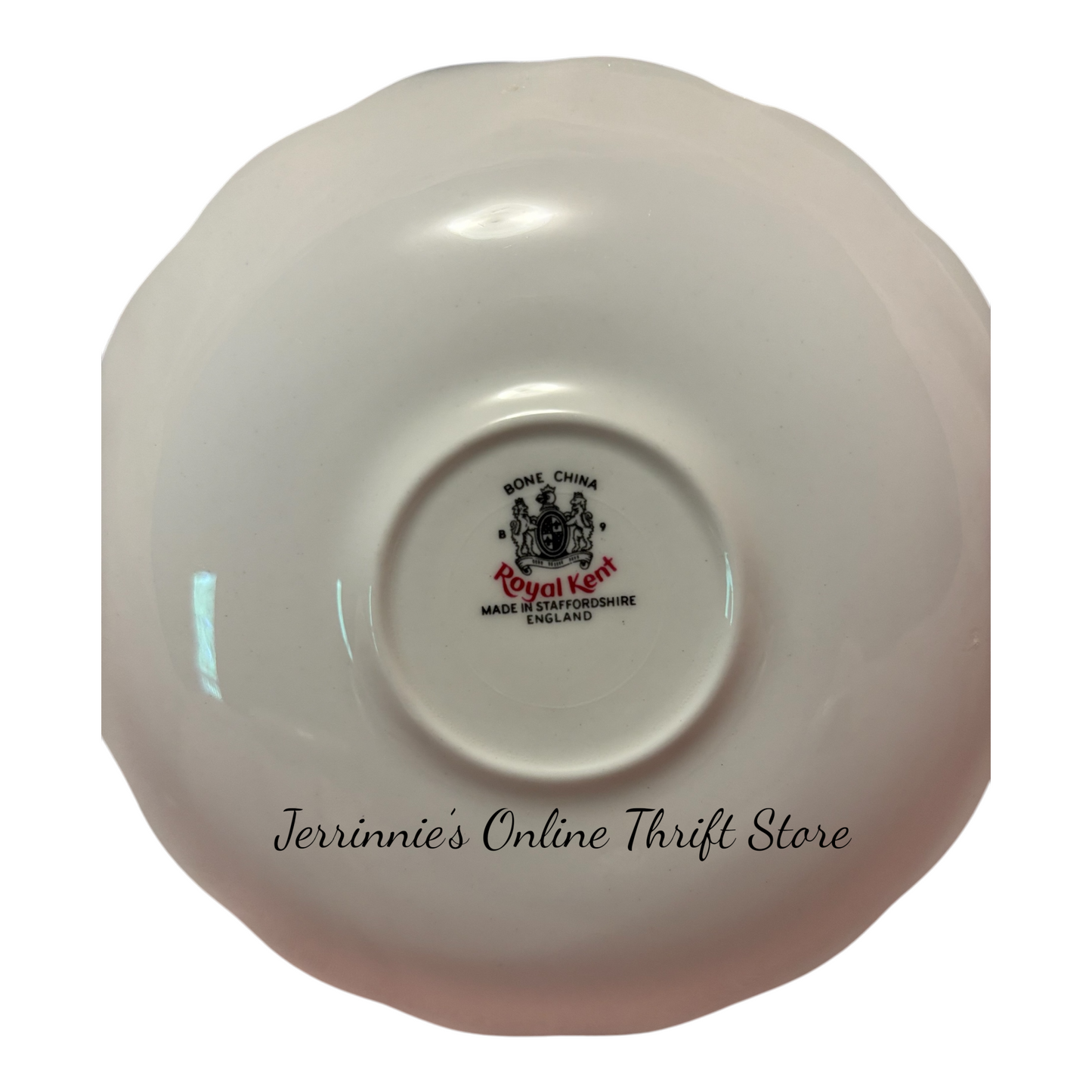 Royal Kent Bone China Tea Cup and Saucer Grape Leaves