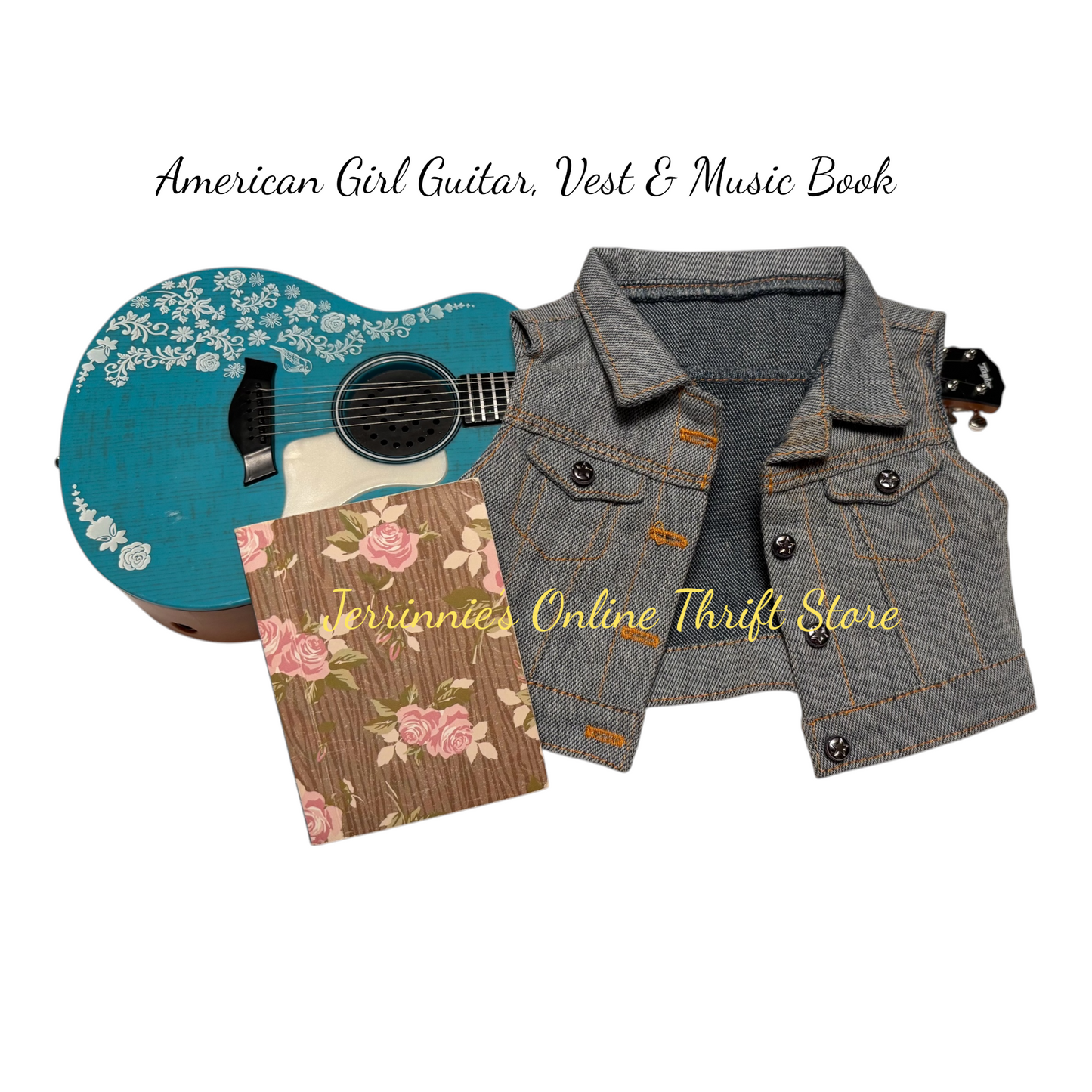 Guitar & Song Book For American Girl Doll Collection