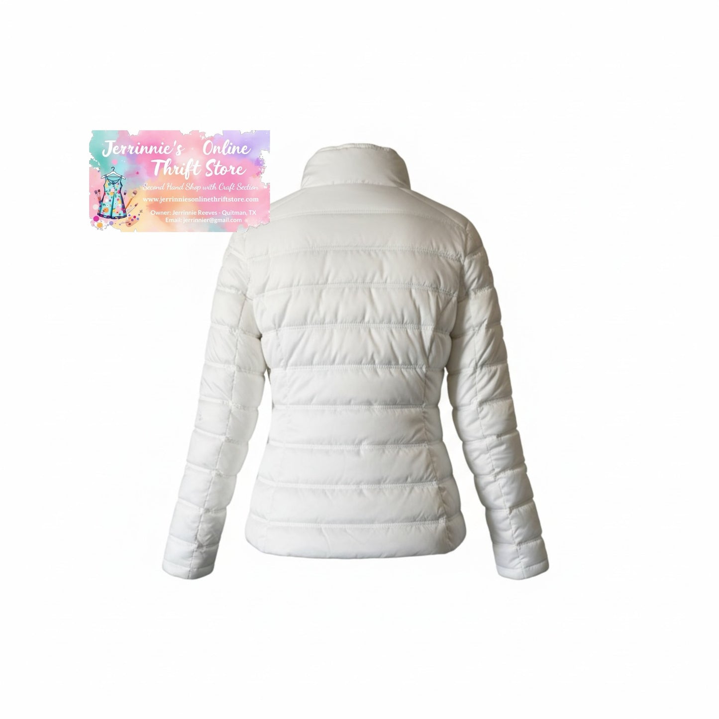 Nautica Puffer White Jacket Small