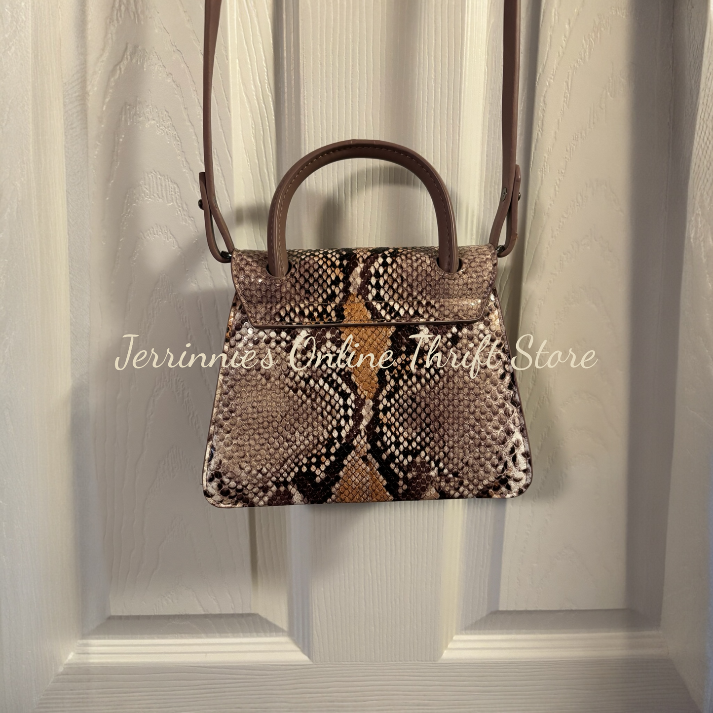 New Day Faux Snakeskin Crossbody Bag