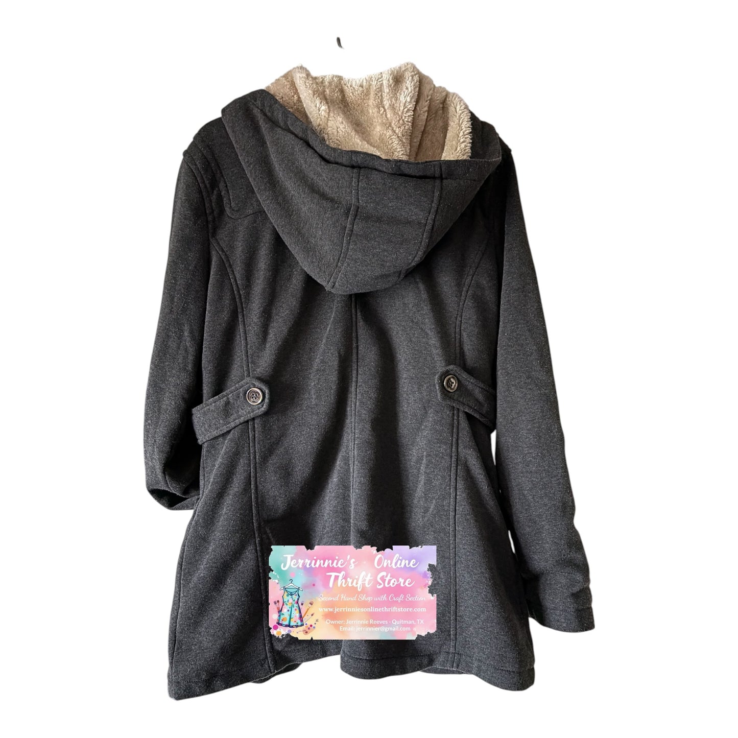 Urban Republic Hooded Utility Jacket – Charcoal Gray