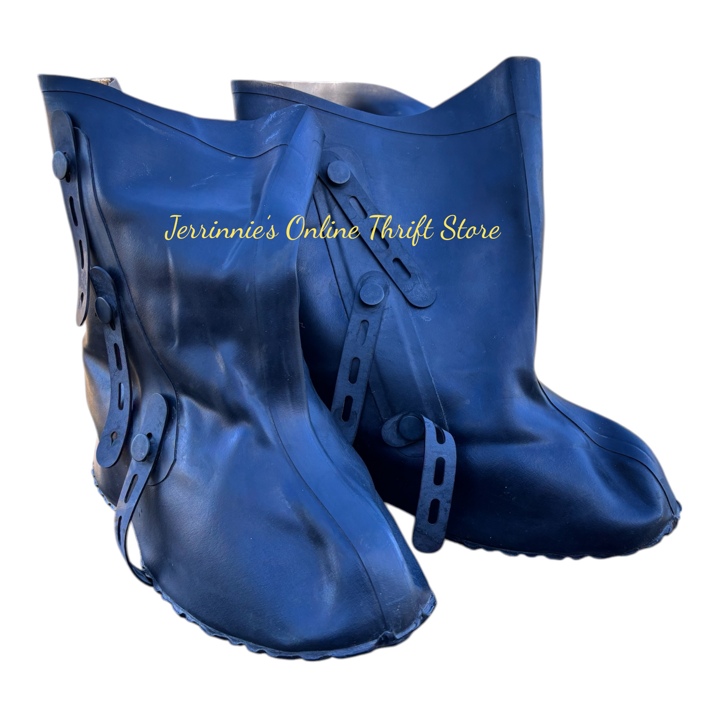 Black Rubber Military Overboots