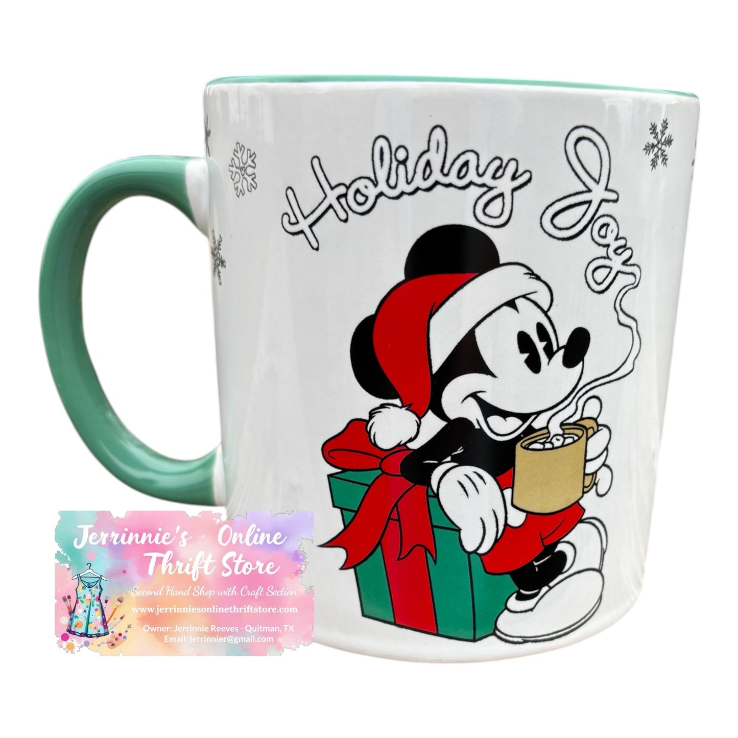 Disney Mickey Mouse "Holiday Joy" Christmas mug