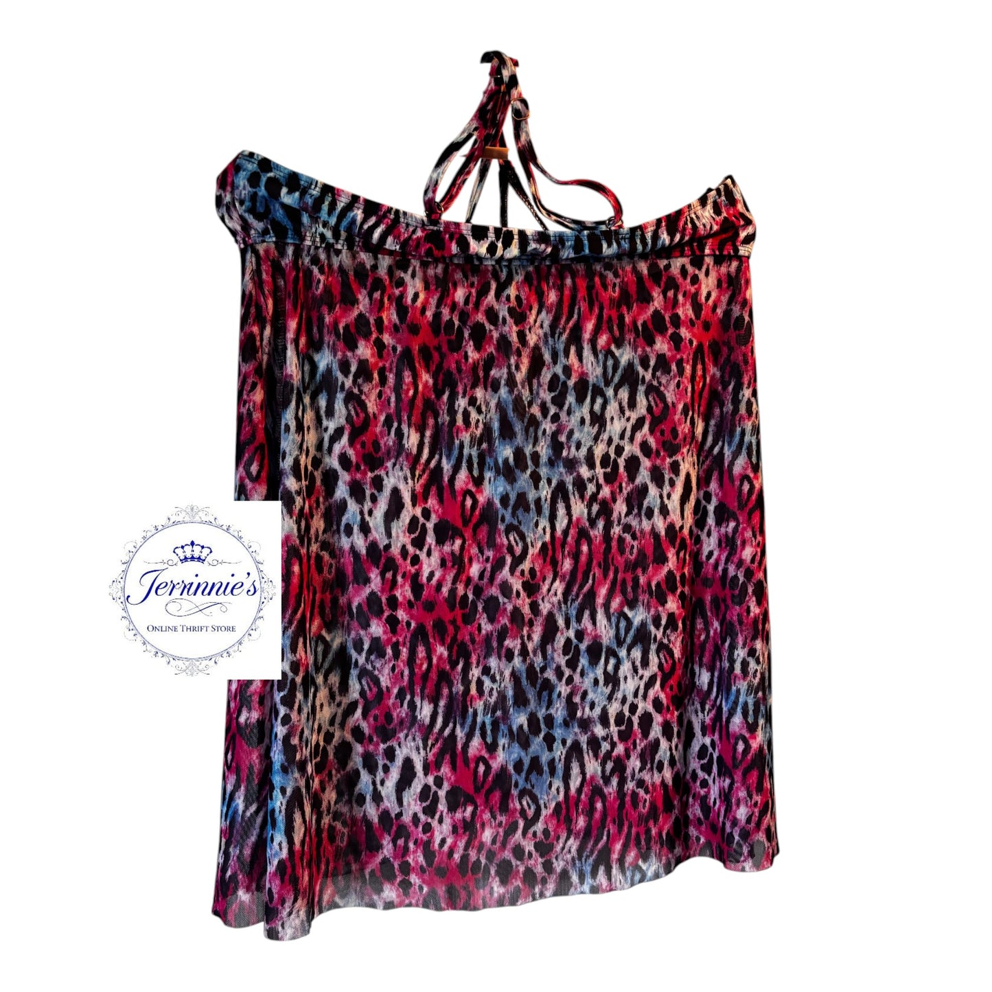 Animal Print Spaghetti Strap Cami Top – Multi-Color