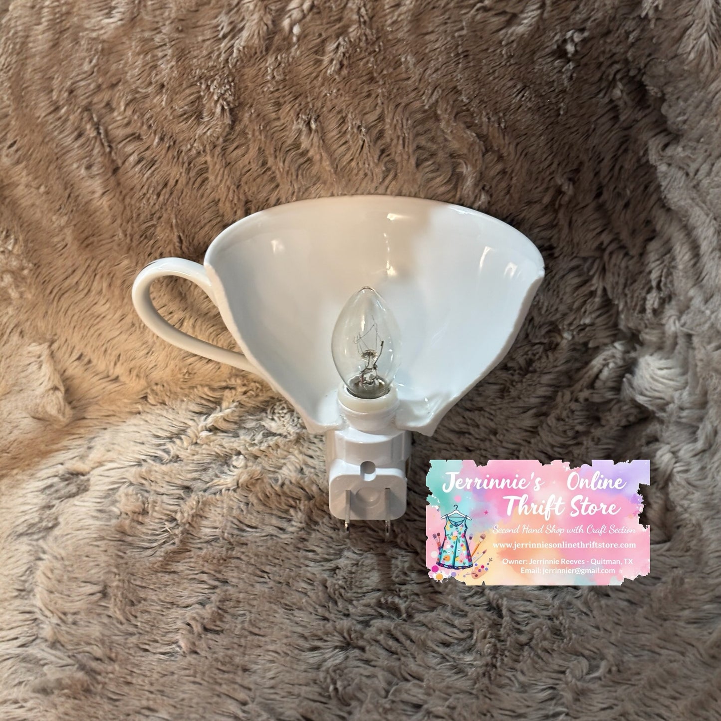 Vintage Creative Fine China No. 2345 Tea Cup Night Light