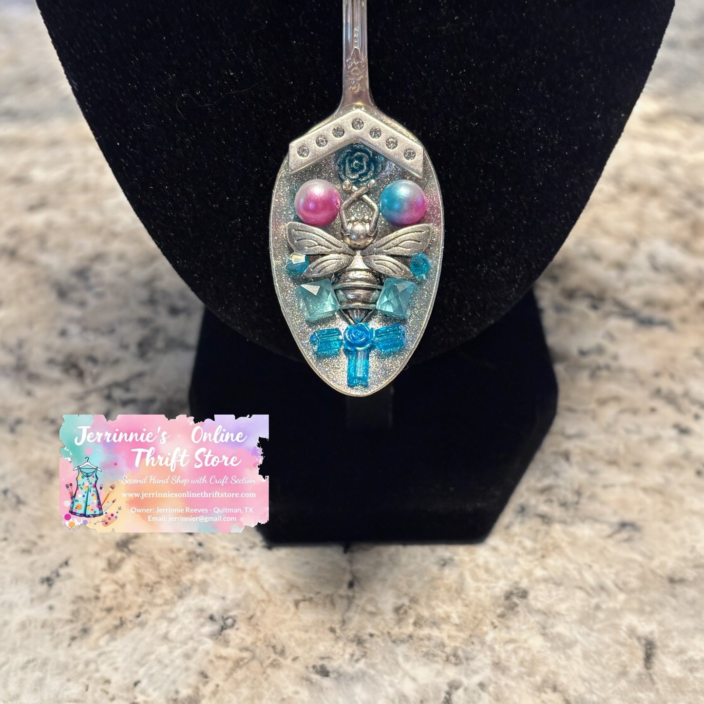 Handmade Spoon Jewelry With Bee Motif