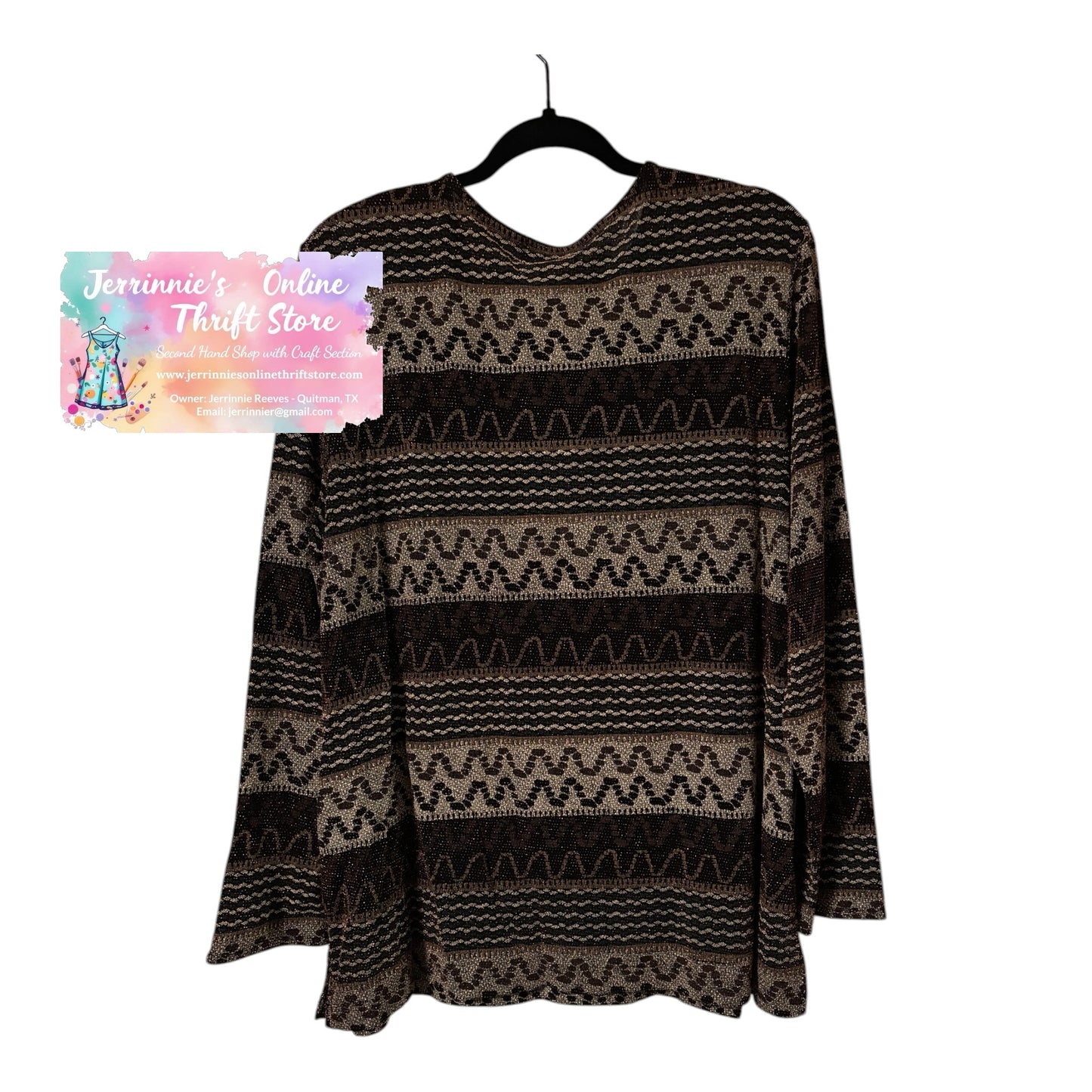 Erin London Women's Long Sleeve Top Size XL