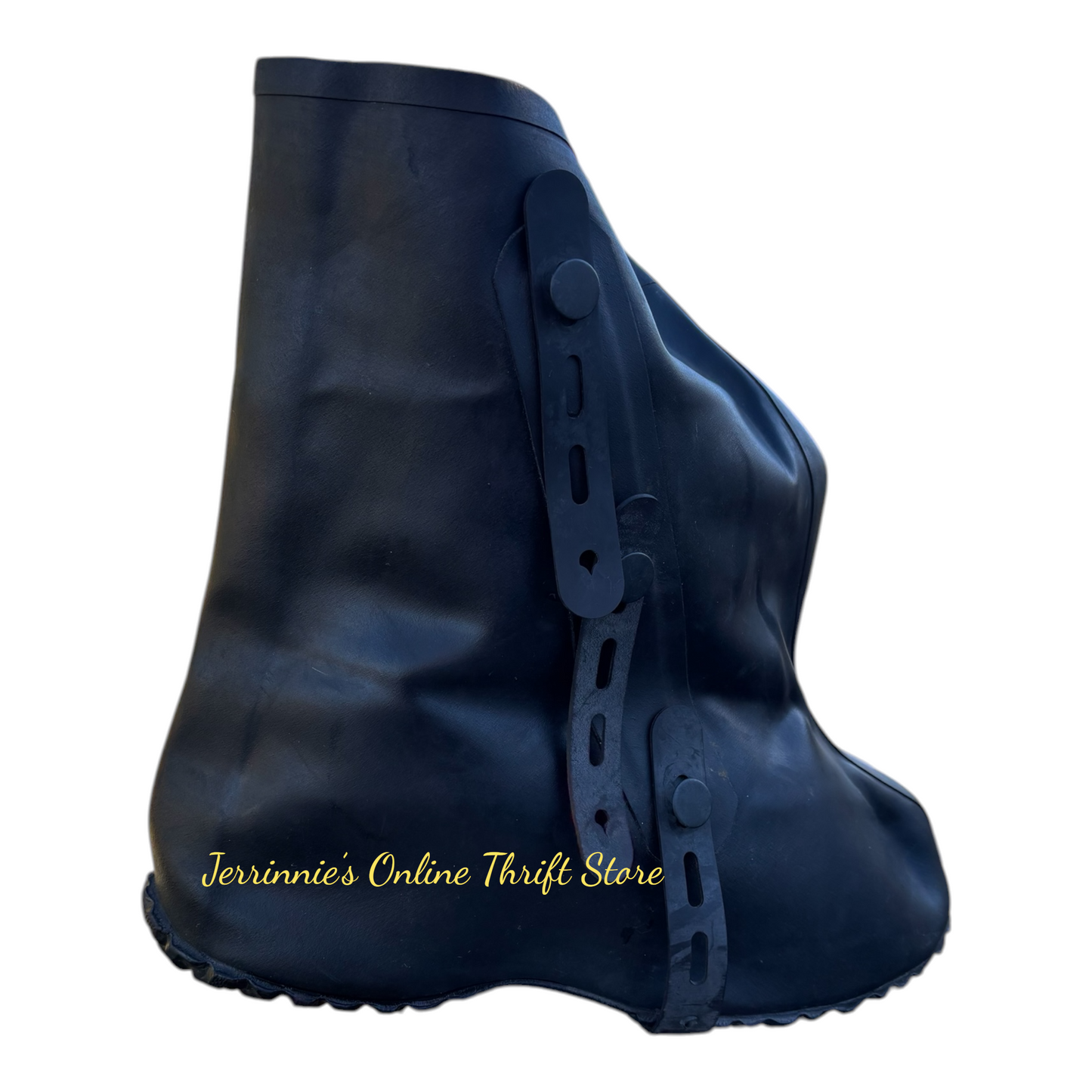 Black Rubber Military Overboots