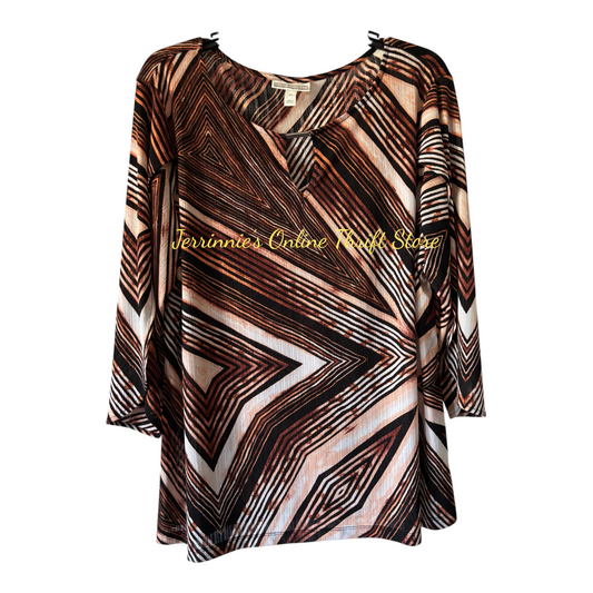 Dana Buchman Multi Color Blouse