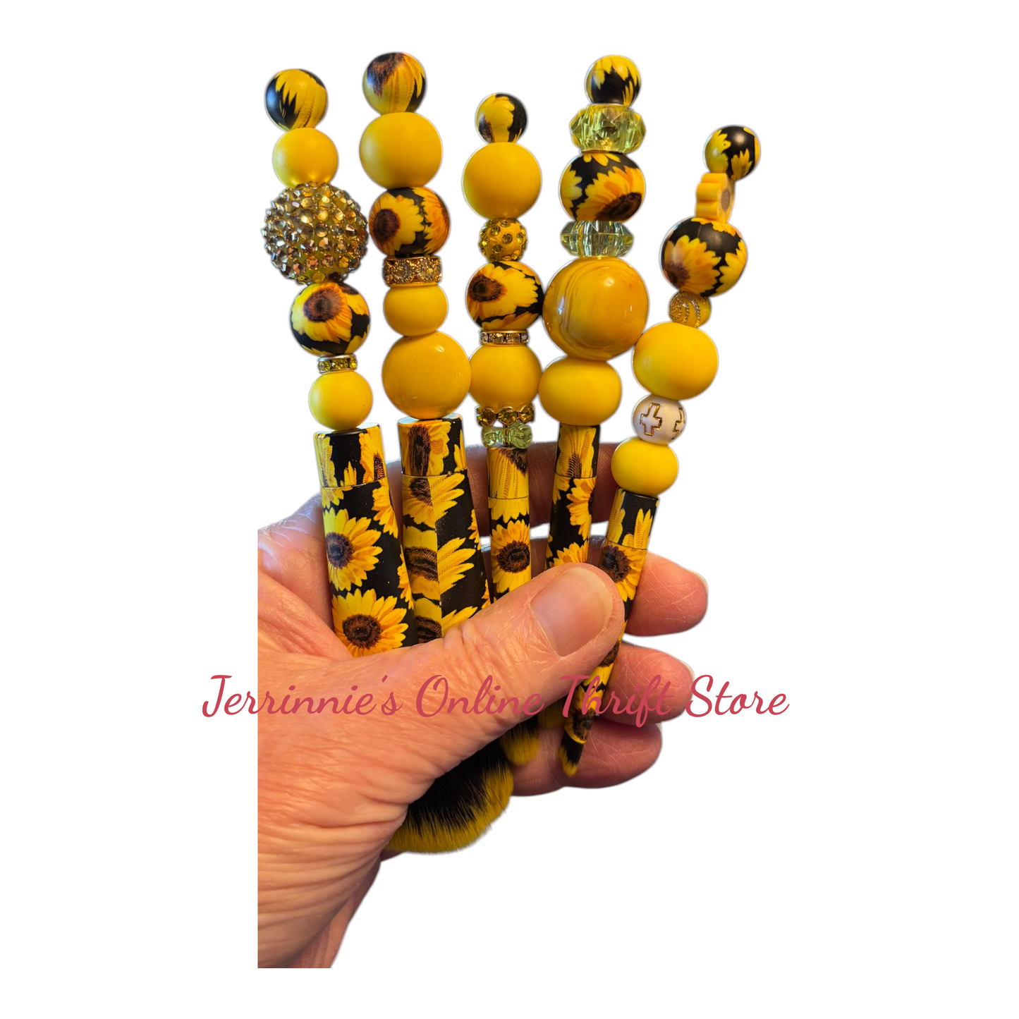 Sunflower Bling Makeup Brush Set C - Custom Design